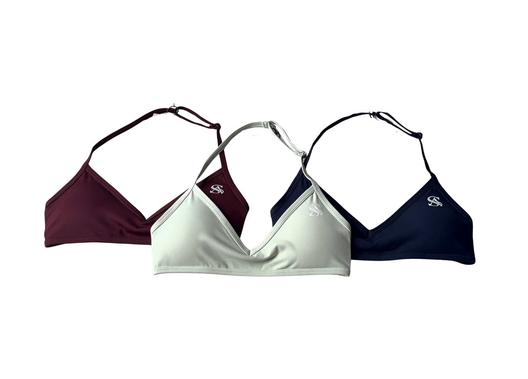 Minimal Halter Bra - "SV Logo"